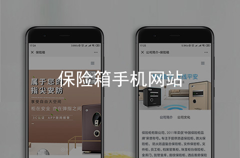 保險(xiǎn)箱手機(jī)網(wǎng)站制作案例