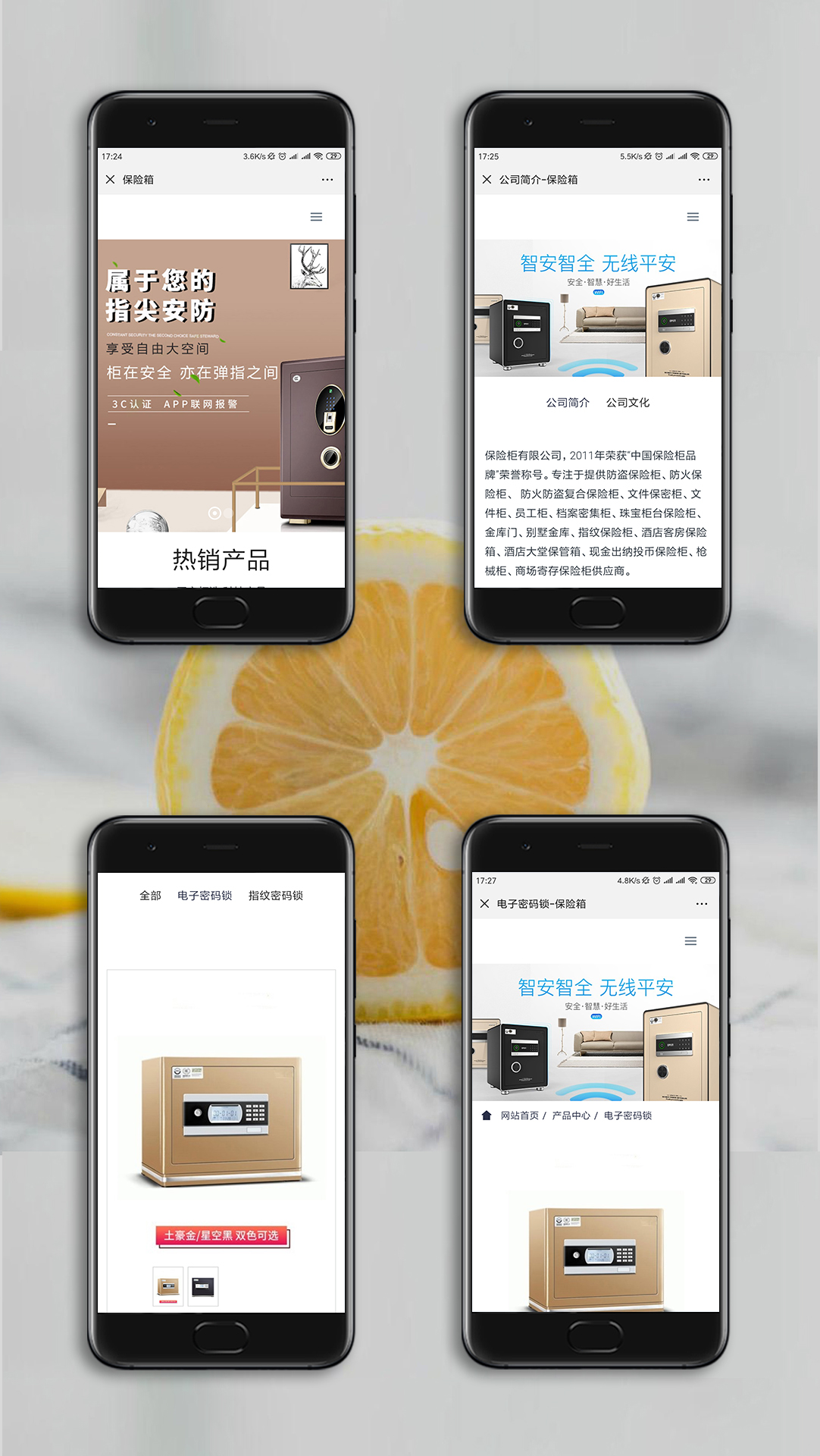 保險箱網站案例效果圖